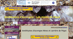 Desktop Screenshot of amethystes-auvergne.com