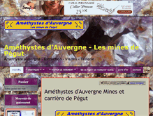 Tablet Screenshot of amethystes-auvergne.com